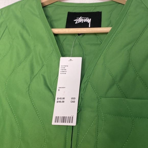 ๐ NWT STUSSY ZIPOFF QUILTED LINER JACKET-VEST SIZE SMALL - Picture 10 of 13